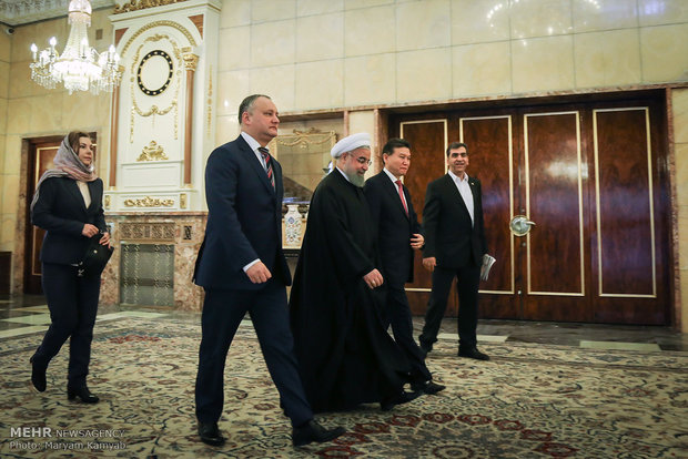 Pres. Rouhani meets with Moldovan counterpart