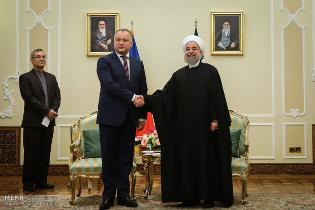 Pres. Rouhani meets with Moldovan counterpart