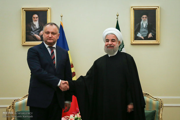 Pres. Rouhani meets with Moldovan counterpart