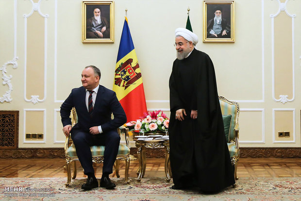 Pres. Rouhani meets with Moldovan counterpart