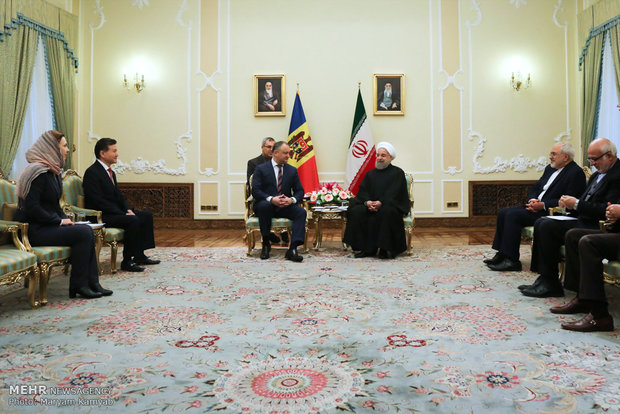 Pres. Rouhani meets with Moldovan counterpart