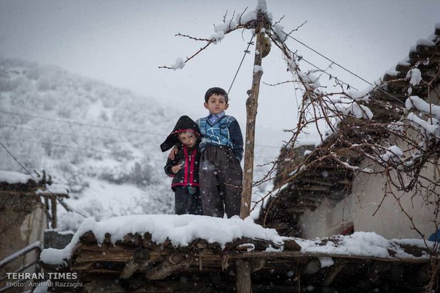 Cold winter days of Belker village