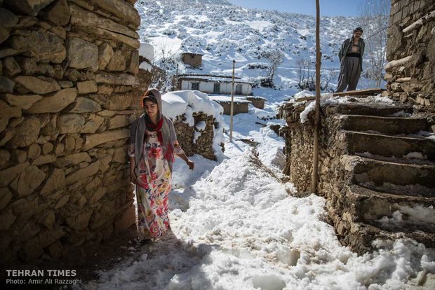 Cold winter days of Belker village