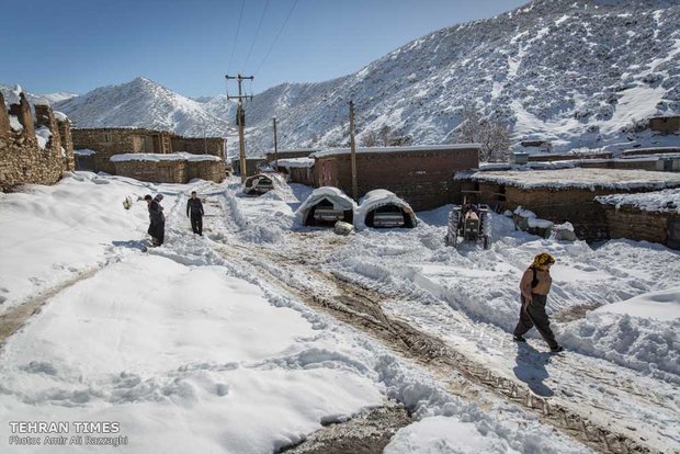 Cold winter days of Belker village