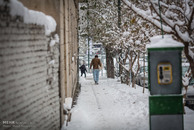 بارش برف در تهران