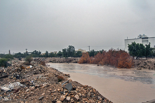  سیلاب در منطقه ی گله دار جنوب استان فارس