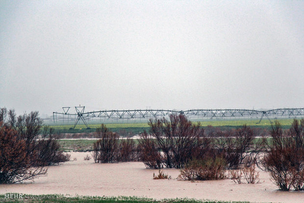  سیلاب در منطقه ی گله دار جنوب استان فارس