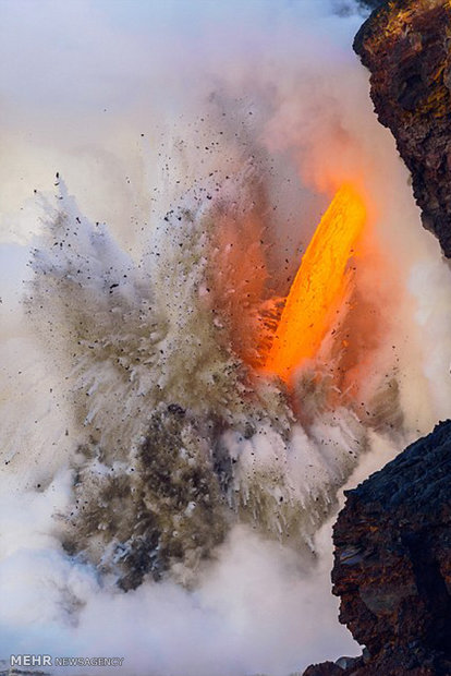 تصاویر زیبا از فوران آتشفشان در هاوایی
