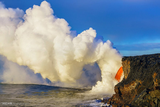 تصاویر زیبا از فوران آتشفشان در هاوایی