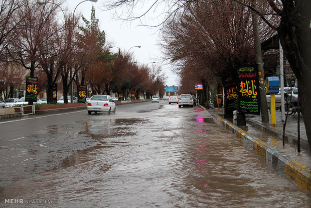 آبگرفتگی معابر سیرجان