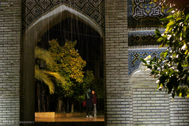 Rainy weather in Iranian southern city of Shiraz 