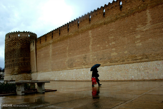 Rainy weather in Iranian southern city of Shiraz 