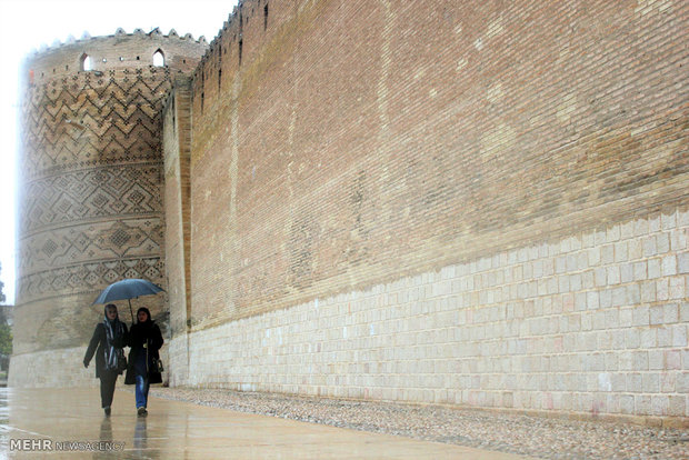 Rainy weather in Iranian southern city of Shiraz 