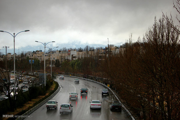 Rainy weather in Iranian southern city of Shiraz 