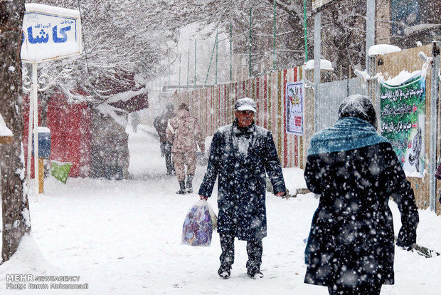 Urmiye’de yoğun kar yağışı