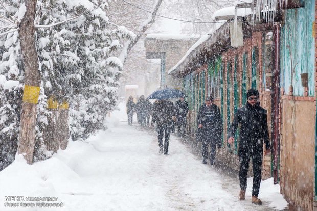 Urmiye’de yoğun kar yağışı