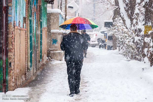 Urmiye’de yoğun kar yağışı