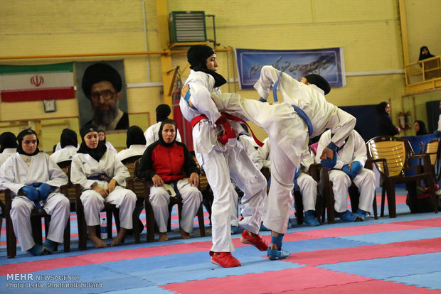 İran Kadınlar Karate Süper ligi’nden görüntüler