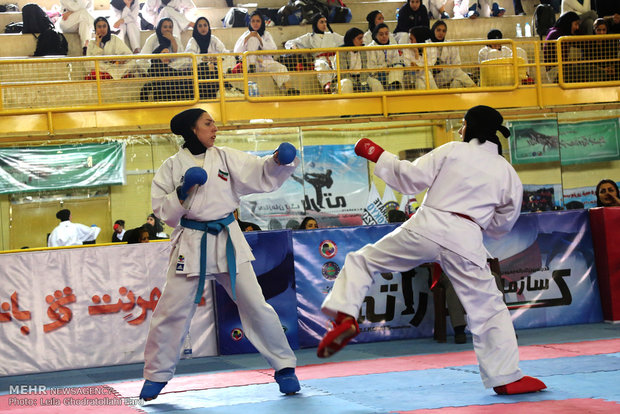 İran Kadınlar Karate Süper ligi’nden görüntüler