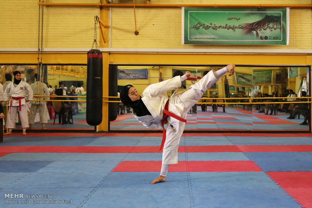 İran Kadınlar Karate Süper ligi’nden görüntüler