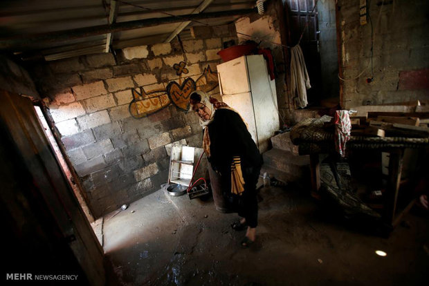 سیل در غزه‎