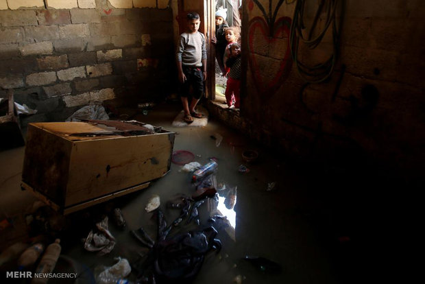 سیل در غزه‎