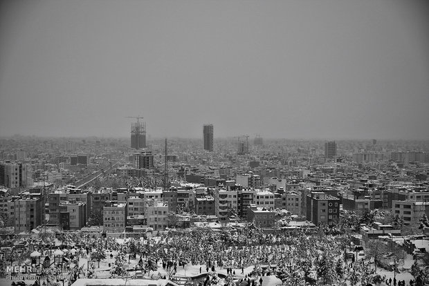 Snowfall in Mashhad