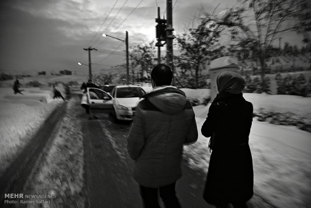 Snowfall in Mashhad