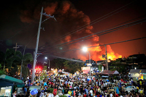 آتش سوزی در فیلیپین‎