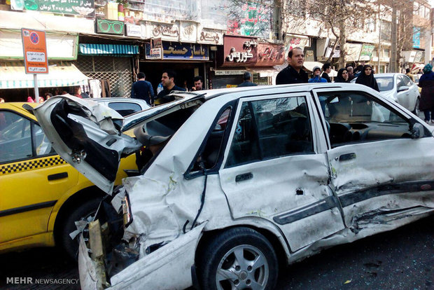 برخورد اتوبوس با عابران پیاده در کرج