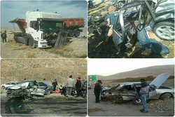 یک کشته و یک مصدوم نتیجه انحراف به چپ سواری پراید در کرمانشاه