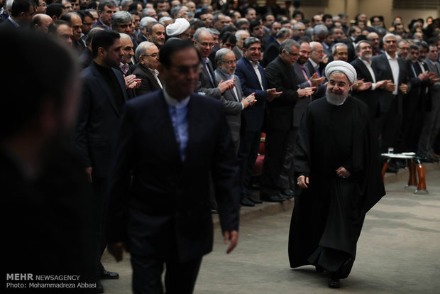 Rouhani attends congress on 2017 Presidential Elections