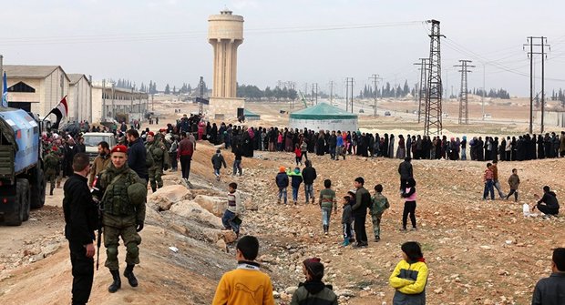 Russian military delivers aid to Syrians in Aleppo, Damascus