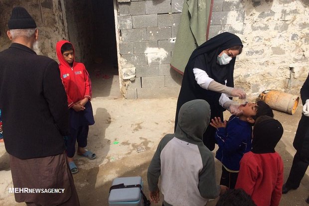مرحله دوم طرح واکسیناسیون تکمیلی فلج اطفال در بوشهر اجرا شد