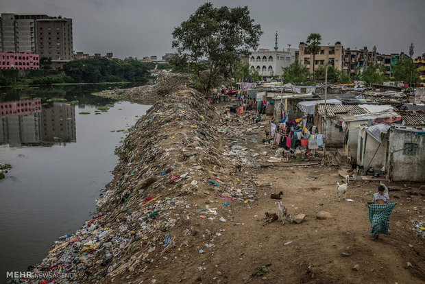 آلودگی در حاشیه خلیج بنگال هند‎