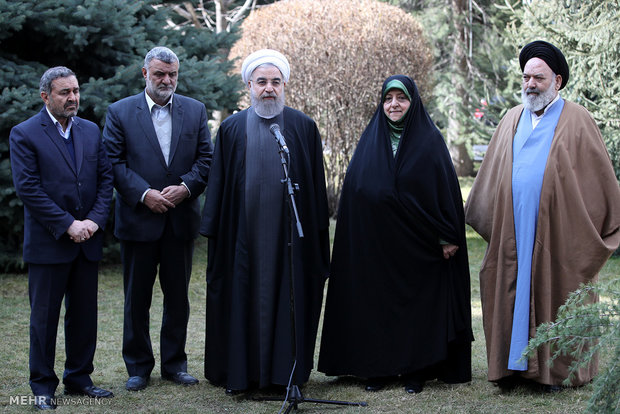 Rouhani plants a sapling on Natl. Arbor Day 
