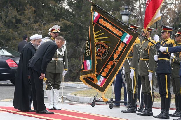 استقبال رسمی روحانی از  الهام علی اف
