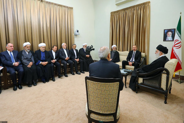 The President of Azerbaijan met with Ayatollah Khamenei