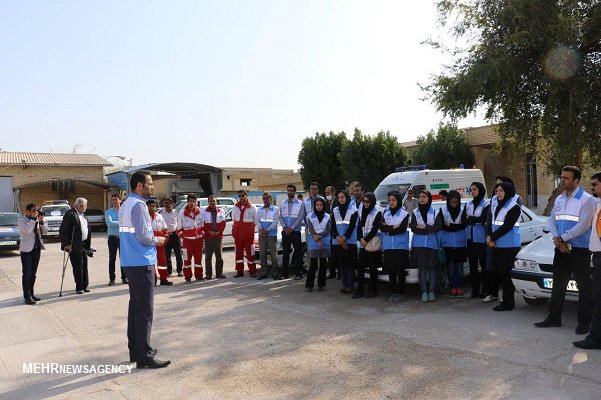 مانور بسیج سلامت نوروزی در شهرستان دیر برگزار شد