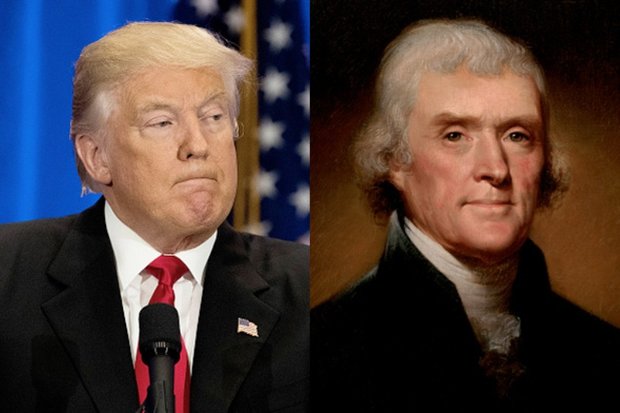 How much Trump's presidency resembles Jefferson's rule?