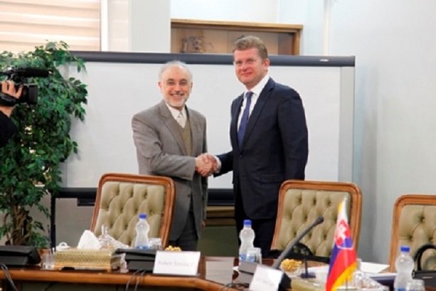 Iran nuclear chief meets Slovak economy min.