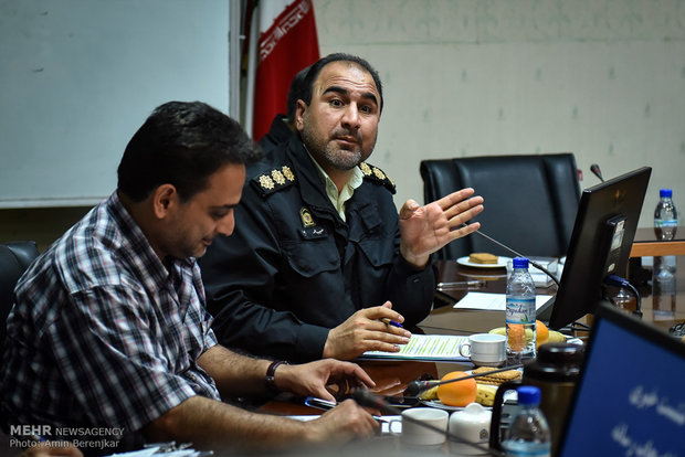 نشست خبری سردار احمد علی گودرزی فرمانده انتظامي استان فارس با اصحاب رسانه