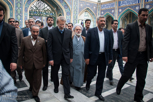 سفر علی لاریجانی رئیس مجلس شورای اسلامی به سمنان
