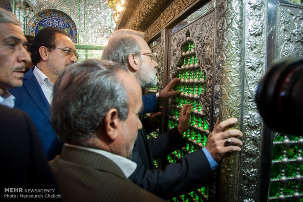 سفر علی لاریجانی رئیس مجلس شورای اسلامی به سمنان