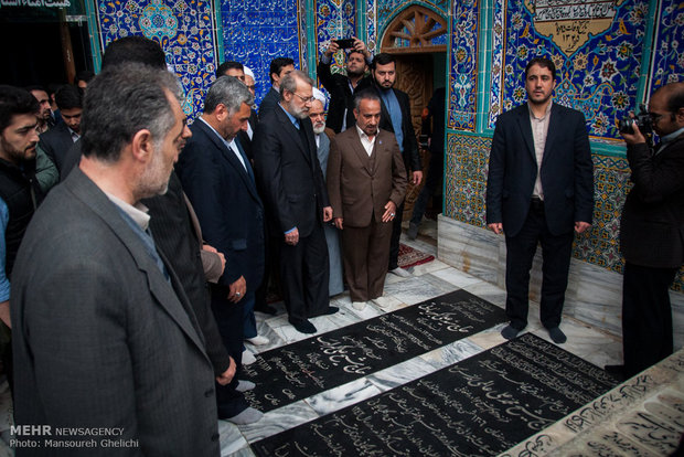سفر علی لاریجانی رئیس مجلس شورای اسلامی به سمنان