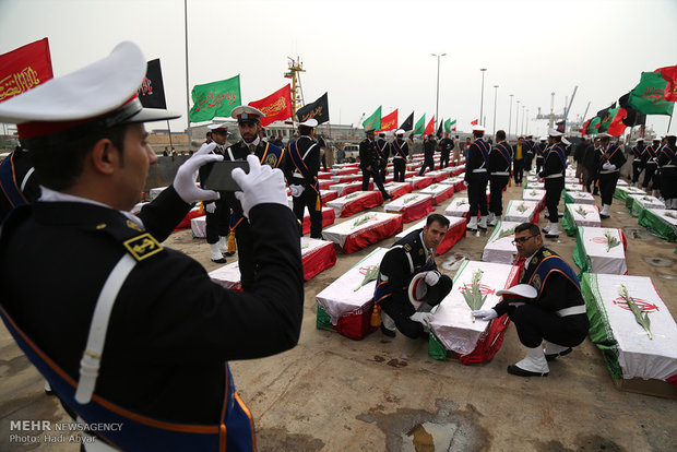 ورود پیکر 165 شهید دوان دفاع مقدس به کشور