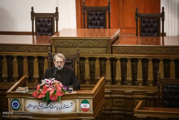 نشست خبری علی لاریجانی رئیس مجلس شورای اسلامی