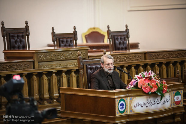 نشست خبری علی لاریجانی رئیس مجلس شورای اسلامی
