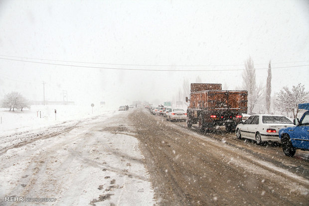 Snow whitens Kurdistan