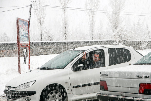 Snow whitens Kurdistan